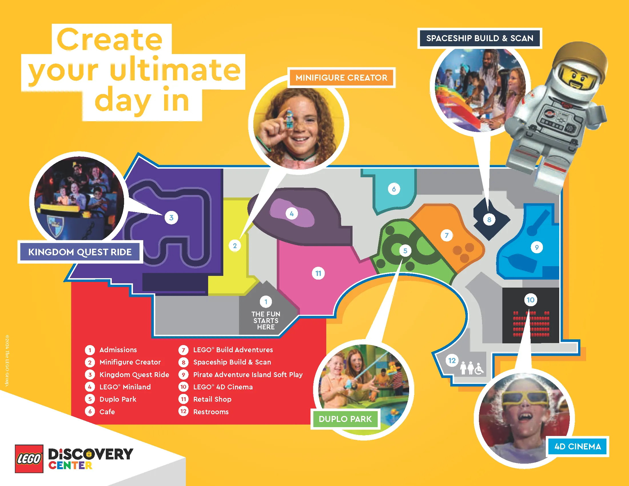 Lego Center Map Fun Places for Kids in Atlanta | LEGO® Discovery Center Atlanta